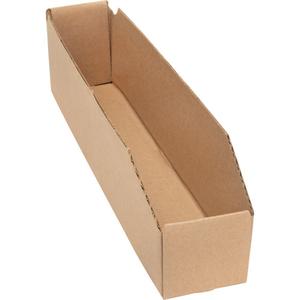 Deep Corrugated Parts Bins - Beige, 22 lbs., 1-7/8", 17-1/8", 4-1/2"