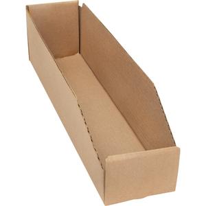 Deep Corrugated Parts Bins - Beige, 30 lbs., 3-3/4", 17-1/4", 4-1/2"