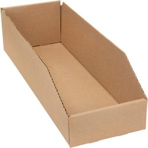 Deep Corrugated Parts Bins - Beige, 38 lbs., 5-3/4", 17-1/4", 4-1/2"