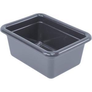 All-Purpose Storage Tub - 5-1/8", 9-1/16", 12-1/16", Plastic, Grey