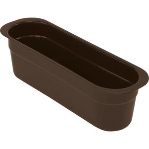 All-Purpose Cutlery Storage Tub - 4-1/8", 4-7/16", 14-3/16", Plastic, Brown