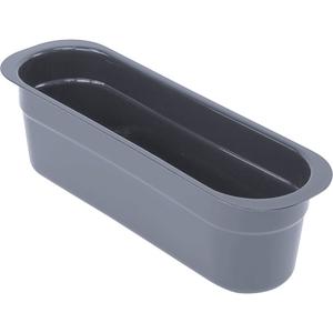 All-Purpose Cutlery Storage Tub - 4-1/8", 4-7/16", 14-3/16", Plastic, Grey