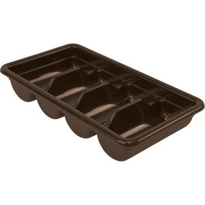 All-Purpose Storage Tub - 3-3/4", 11-3/8", 20-7/16", Plastic, Brown