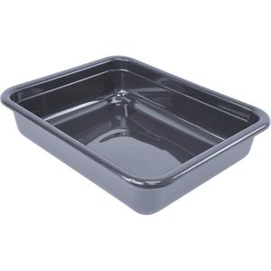 All-Purpose Flat-Bottom Storage Tub - 5", 15", 20", Plastic, Grey