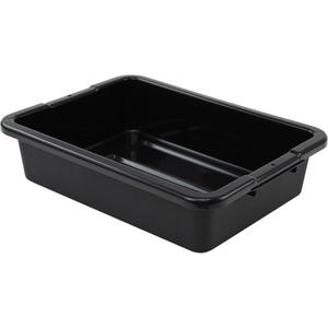 All-Purpose Ribbed-Bottom Storage Tub - 5", 15", 20", Plastic, Black