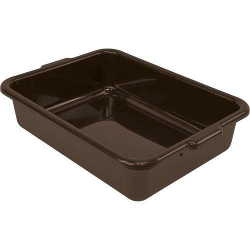 All-Purpose Flat-Bottom Storage Tub - 5", 15", 21", Plastic, Brown