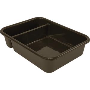 All-Purpose Compartmentalized Storage Tub - 5", 15", 20", Plastic, Brown