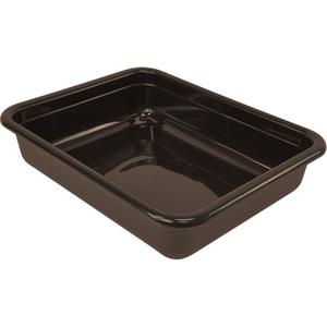 All-Purpose Flat-Bottom Storage Tub - 5", 15", 20", Plastic, Brown