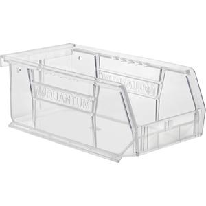 Crystal Clear Ultra Bins - Clear, 15 lbs., 4-1/8", 7-3/8", 3", 6-3/4", 3-7/16", 2-13/16"