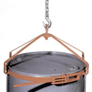 Manual Vertical Drum Lifter - 55 US gal. (45 Imperial Gal.), Steel, 1, 700 lbs./317 kg., Steel, 23"W X 28 1/4"D X 13 1/2"H