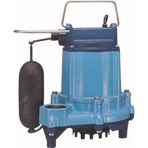 Sump/Effluent Pumps - 1/3 HP, 53 GPH, 115 V, 5 A, 53, 50, 42, Polypropylene
