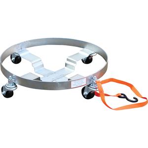 Multi-Tier Drum Dollies - Steel, Round Frame, 900 lbs., 23-1/2", 6", Rubber, 4, 5, 30, 55 and LP Gas Cylinders