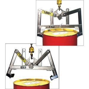 Automatic Vertical Drum Lifters - 55 US gal. (45 Imperial Gal.), Stainless Steel, 1, 1000 lbs./454 kg., Steel