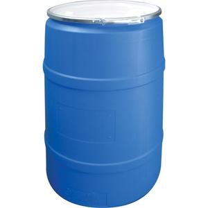 Polyethylene Drums - 55 US gal (45 imp. gal.), Unlined, Blue, Open Top, 1H2/Y250/S, 55 Gal., Lid Included, Fittings Not Included
