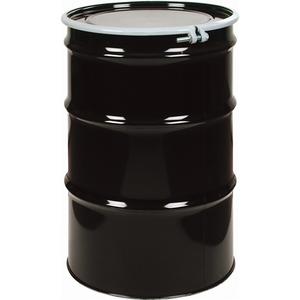 Steel Drums - 55 US gal (45 imp. gal.), Lined, Black, Open Top, 1A2/Y275/S, 18 - 20 Gauge