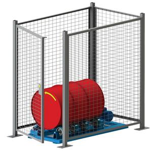 Guard Enclosure Kit for Drum Tumbler Tilt to Load - Guard Enclosure Kit