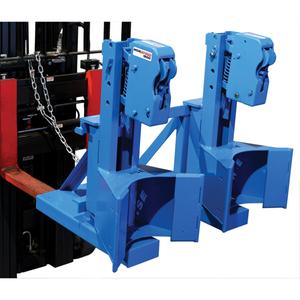 MORSPEED 1500™ Forklift Drum Handler - 55 US gal. (45 Imperial Gal.), 2, 3000 lbs./1360 kg, 75 lbs., Steel, 1