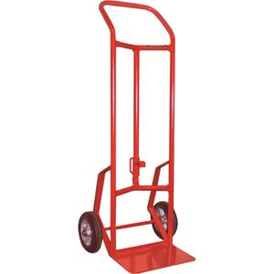 156DH-HB Drum Hand Truck - 5 - 55 US Gal. (4.16 - 45 Imperial Gal.), Steel, Mold-on Rubber, 14" W x 8" D, 21", 48", 8" H x 2" W