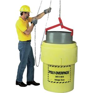 Drum Lifter - 85 US gal. (70 Imperial Gal.), Steel, 1000 lbs./454 kg, 9.875", 7.375", 19.63"