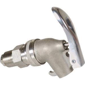 Manual Drum Faucet - 3/4", Stainless Steel