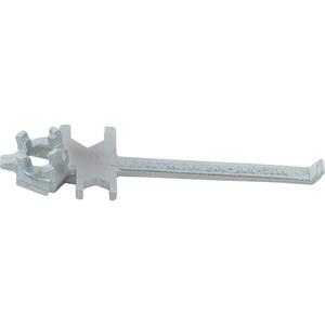 Single Ended Specialty Bung Nut Wrench - Zinc Cast Steel, 7-1/2", 1-1/2"