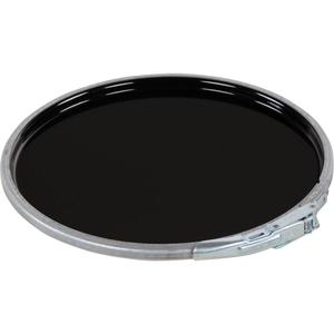 U.N. Rated Lever Lock Steel Pail Lid - 11-3/16", Black