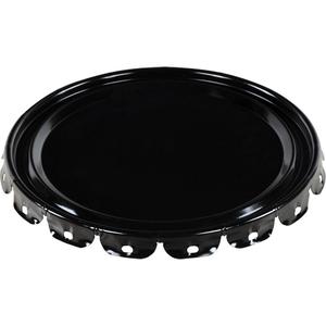 Standard Steel Pail Lid - 11-3/16", Black