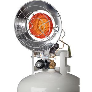 Single Tank-Top Heater - Radiant Heat, Propane, 8000 BTU/H, 15000 BTU/H, 115 V