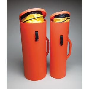 Plastic Duct Storage Canisters - Safety Orange
