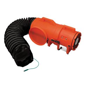 8" Plastic COM-PAX-IAL Blowers - Axial, 1/3, 900 CFM, AC, Explosion Proof, Plastic, 900, 650, 625