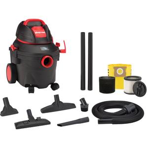 SVX2 Shop Vacuum - Wet-Dry, Polycarbonate, 4 US Gal. (15.1 Litres), 5.5 HP, 1-Stage, 105 CFM, 69", 265 W, 120 V 60 Hz 11.6 Amps, 20'