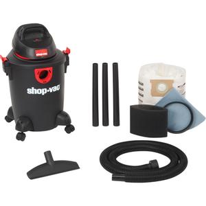 DIY & Workshop Series Shop Vacuum - Wet-Dry, Polypropylene, 6 US Gal. (22.7 Litres), 3.5 HP, 65 CFM, 55", 1.25", 7', 120 V, 60 Hz, 8.4 Amps