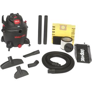 SVX2 Utility Shop Vacuum - Wet-Dry, Plastic, 16 US Gal. (60.6 Litres), 6.5 HP, 150 CFM, 72", 2.5", 8', 120 V, 60 Hz, 12 Amps