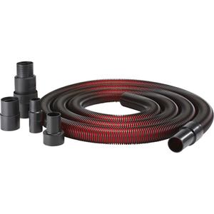 1-1/2" x 12' Premium Grade Crush-Resistant Hose with Adapter - Black & Red