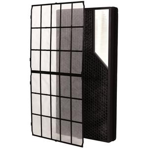 AeraMax® SV HEPA/Carbon Air Purifier Filter with Pre-Filter - 11.56", 2.38", 23.25", 13, Box, (2) H13 True HEPA Plus Carbon Combo Filters; (2) Pre-Filters, Black, Polypropylene