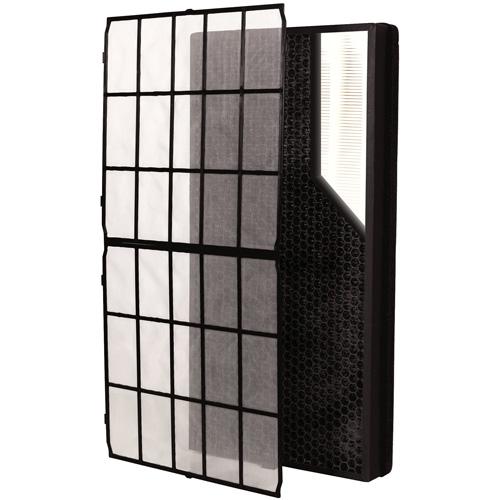 AeraMax® SV HEPA/Carbon Air Purifier Filter with Pre-Filter - 11.56", 2.38", 23.25", 13, Box, (2) H13 True HEPA Plus Carbon Combo Filters; (2) Pre-Filters, Black, Polypropylene