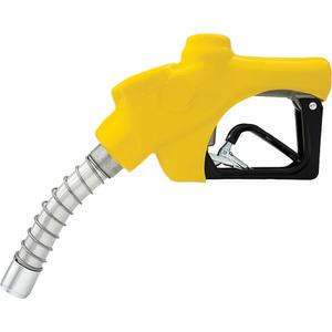 ULC Automatic Shut-Off Nozzle Without Hold-Open Clip - Non-Pressure Activated Nozzle, Diesel/Gas, Yellow, 1"