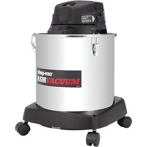 Ash Dry Vacuum - 120 V, 5 gal., 6', 1.5", 2 Years, Stainless Steel