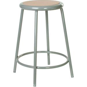 500 Series Stool - Grey, Steel/Masonite, 250 lbs., 24", 30", 14", 14", Fixed, Stationary