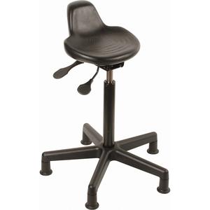 Stool - Black, Polyurethane, 250 lbs., 23" - 33", 13", 9", Adjustable, Sit/Stand