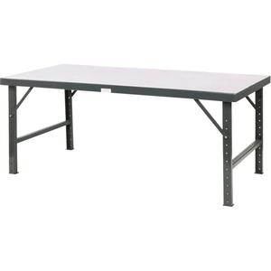 Adjustable Height Worktable - 84", 28", 28" - 42", Steel