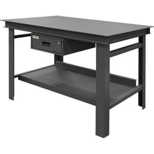 Extra Heavy-Duty Workbench - 14000 lbs., Shelf & Drawer, 34", 60", 36", 20-15/16", 54-1/4" x 22", 13-5/16" x 19-7/16" x 4-15/16", 1