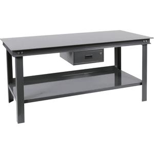 Heavy-Duty Workbench - 14000 lbs., Drawers/Shelf, 34", 72", 36"