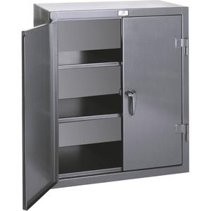 Counter Top Storage Cabinets - 36", 24", 20", 2, Grey, Steel, 1000 lbs., Welded (Assembled), 184, 99 Years