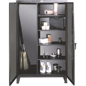 Broom Closet Storage Cabinets - 72", 36", 24", Grey, Steel, 4, 492, 99 Years