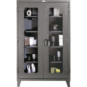 Clearview Cabinets - 60", 48", 24", 4, Grey, Steel, 1200 lbs., 99 Years
