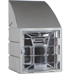 Locker - 1, 1, 15", 12", 10", 11", 12", Grey, Plastic, Flat, Unfinished, Assembled, Non-Perforated, Clear, No, No