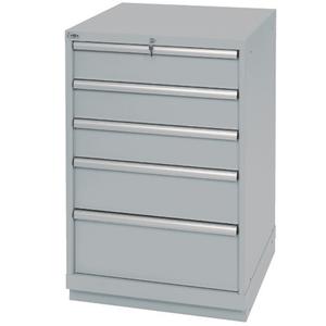 Drawer Cabinets - 41-3/4", 28-1/4", 28-1/2", 5, Grey, Steel, Other colours available upon request, 61