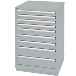 Drawer Cabinets - 41-3/4", 28-1/4", 28-1/2", 9, Grey, Steel, 154, Other colours available upon request