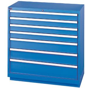 Drawer Cabinets - 41-3/4", 40-1/4", 22-1/2", 7, Bright blue, Steel, 96, Other colours available upon request